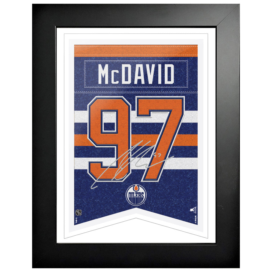 12" x 16" Frame | Edmonton Oilers | Connor McDavid | Signature