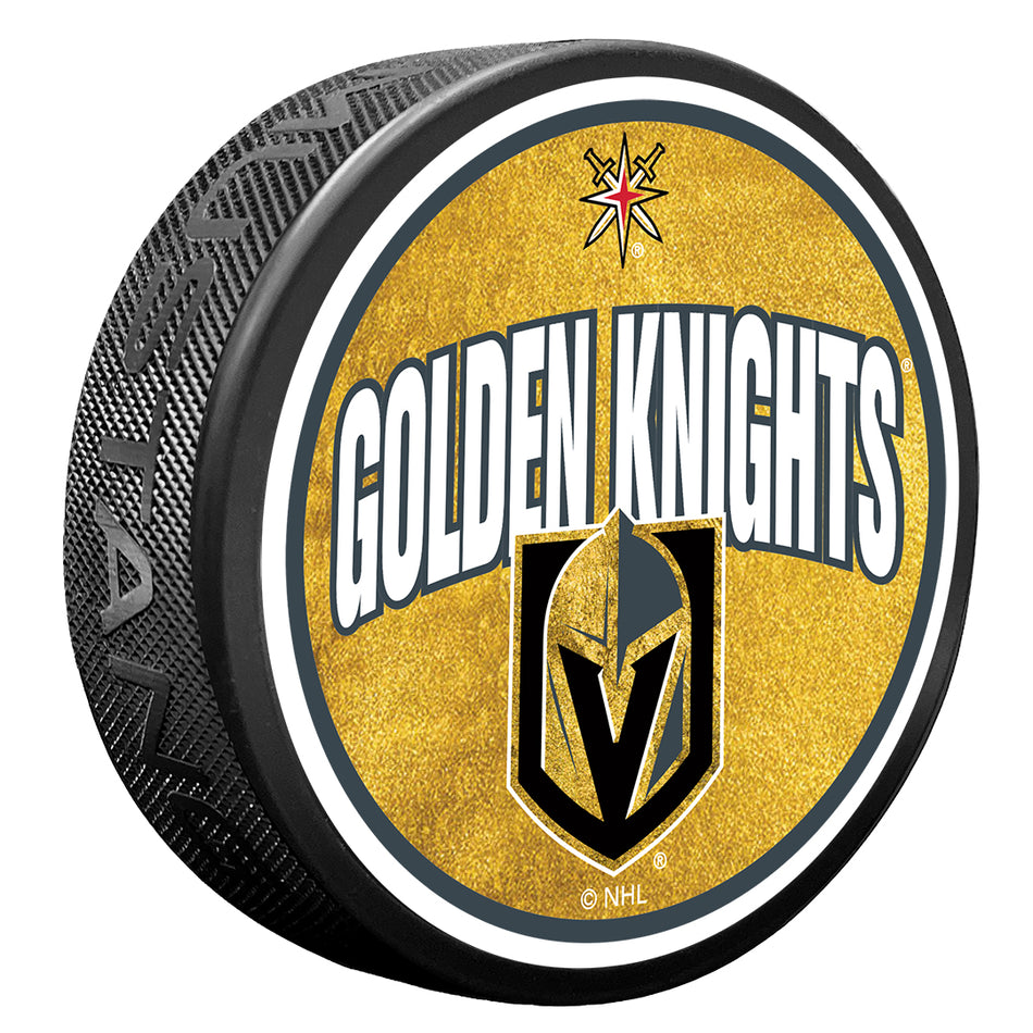 Textured Puck | Vegas Golden Knights | Wordmark