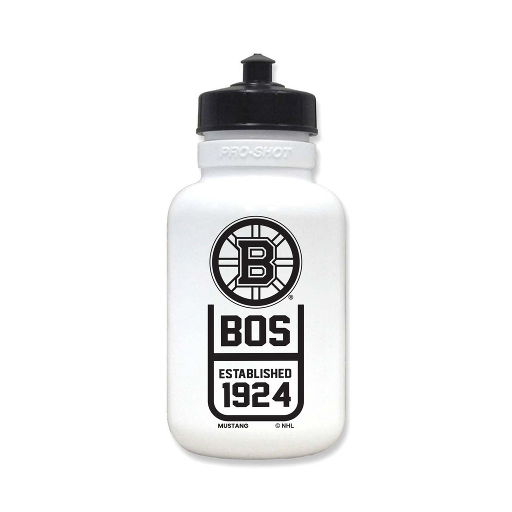 Boston Bruins - White Squeeze Water Bottle