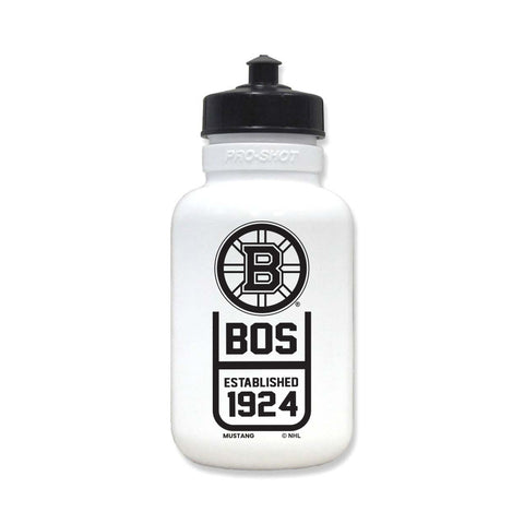 Boston Bruins - White Squeeze Water Bottle