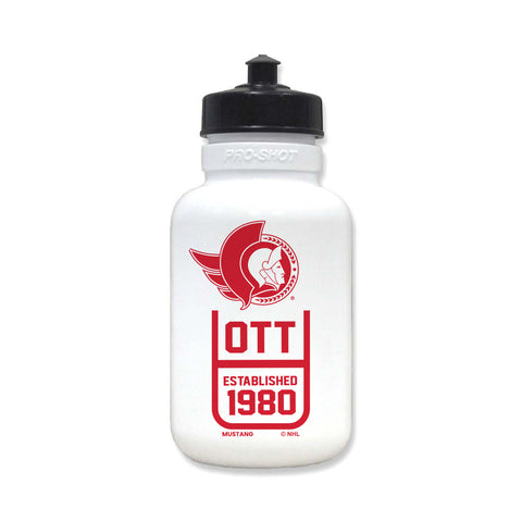 Ottawa Senators  - White Squeeze Water Bottle