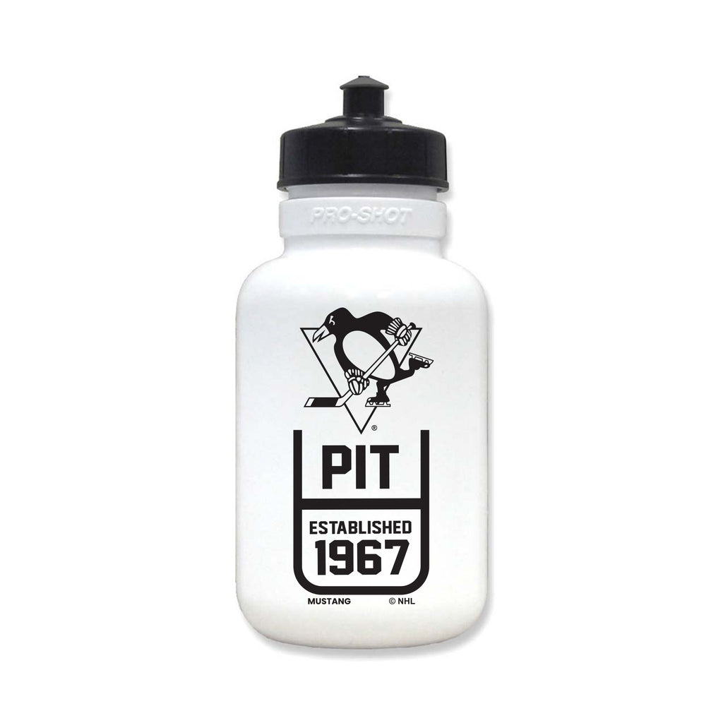 Pittsburgh Penguins  - White Squeeze Water Bottle