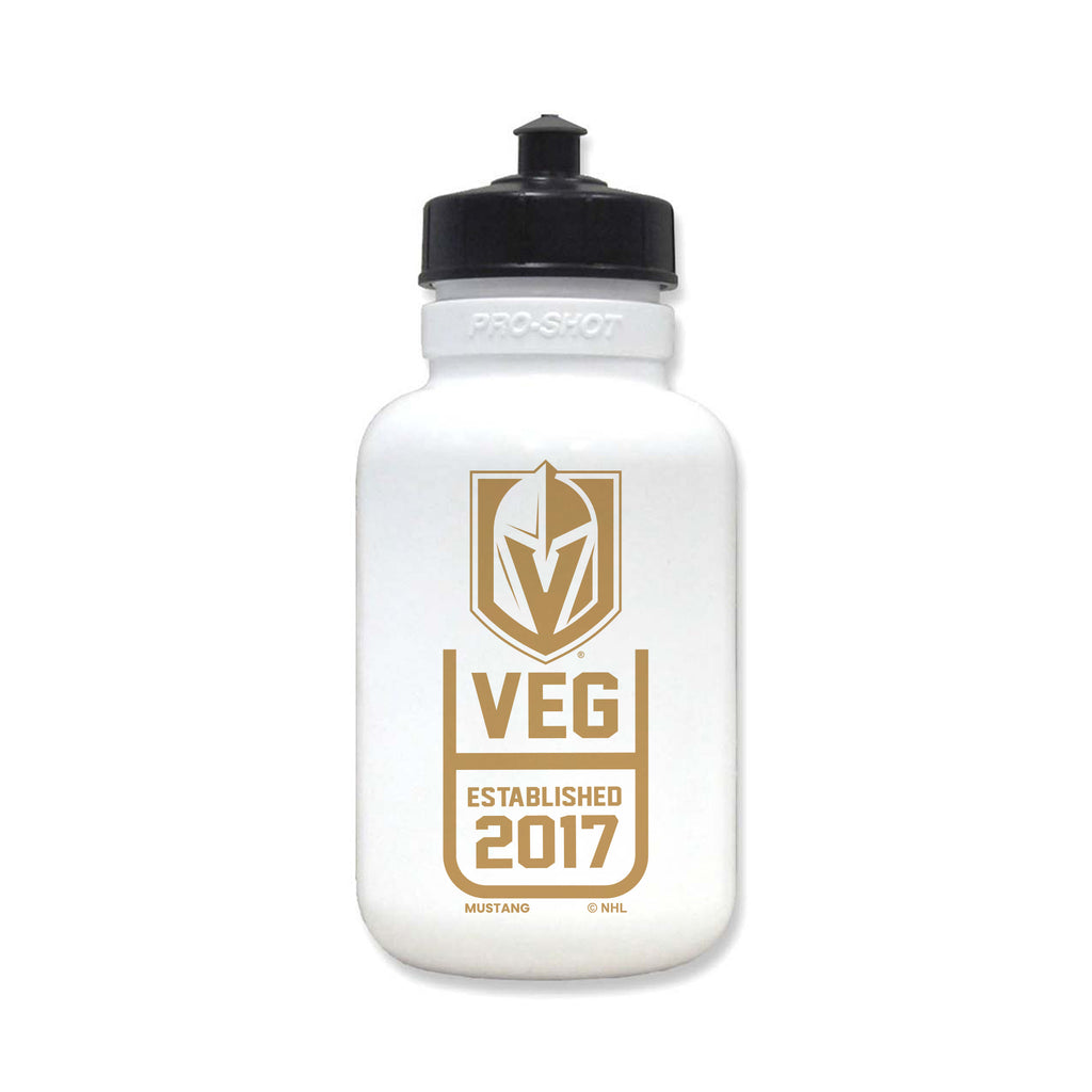 Vegas Golden Knights - White Squeeze Water Bottle