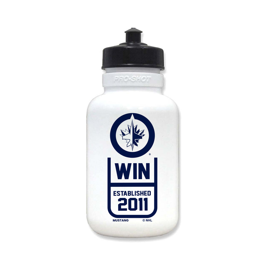 Winnipeg Jets - White Squeeze Water Bottle