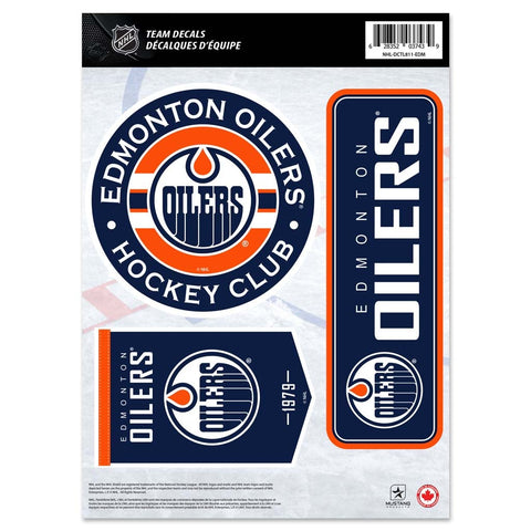 Edmonton Oilers Fan Decal Set - 8