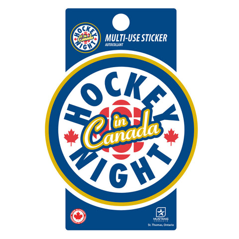 Hockey Night in Canada - 3x5 Multi Use Sticker