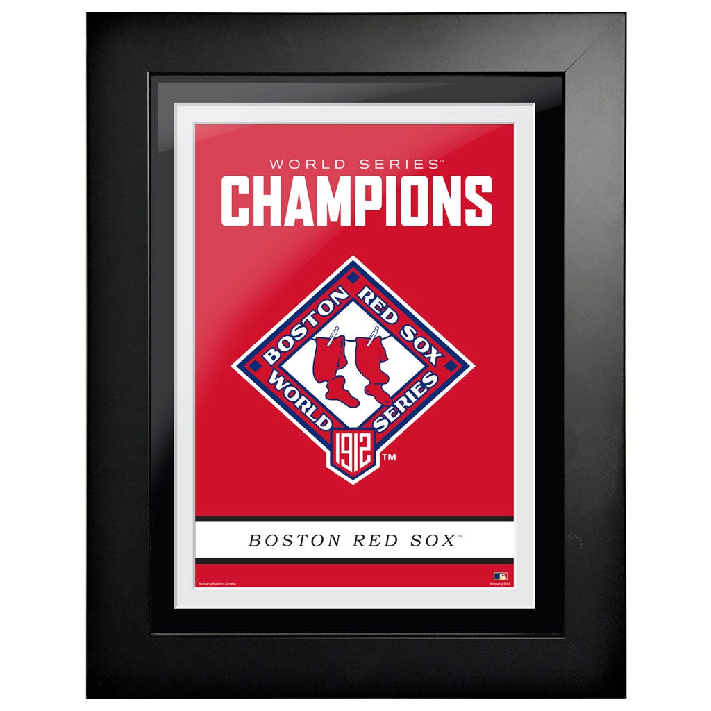 Boston Red Sox Cooperstown World Series Logo 1912 12x16 Framed Art