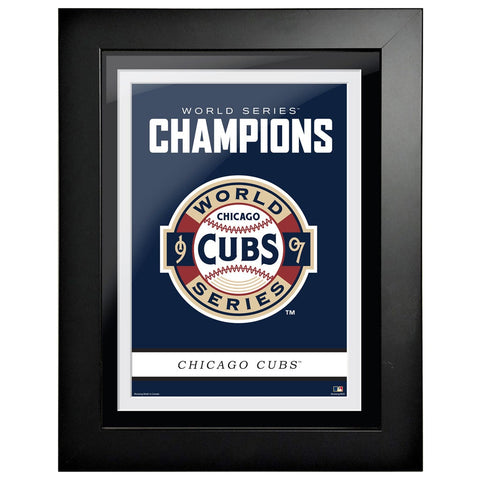 Chicago Cubs Cooperstown World Series Logo 1907 12x16 Framed Art