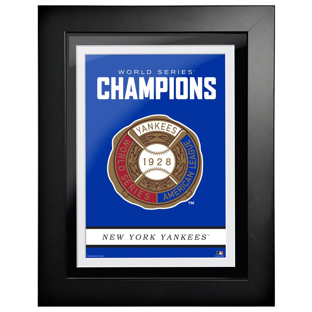 New York Yankees Cooperstown World Series Logo 1928 12x16 Framed Art