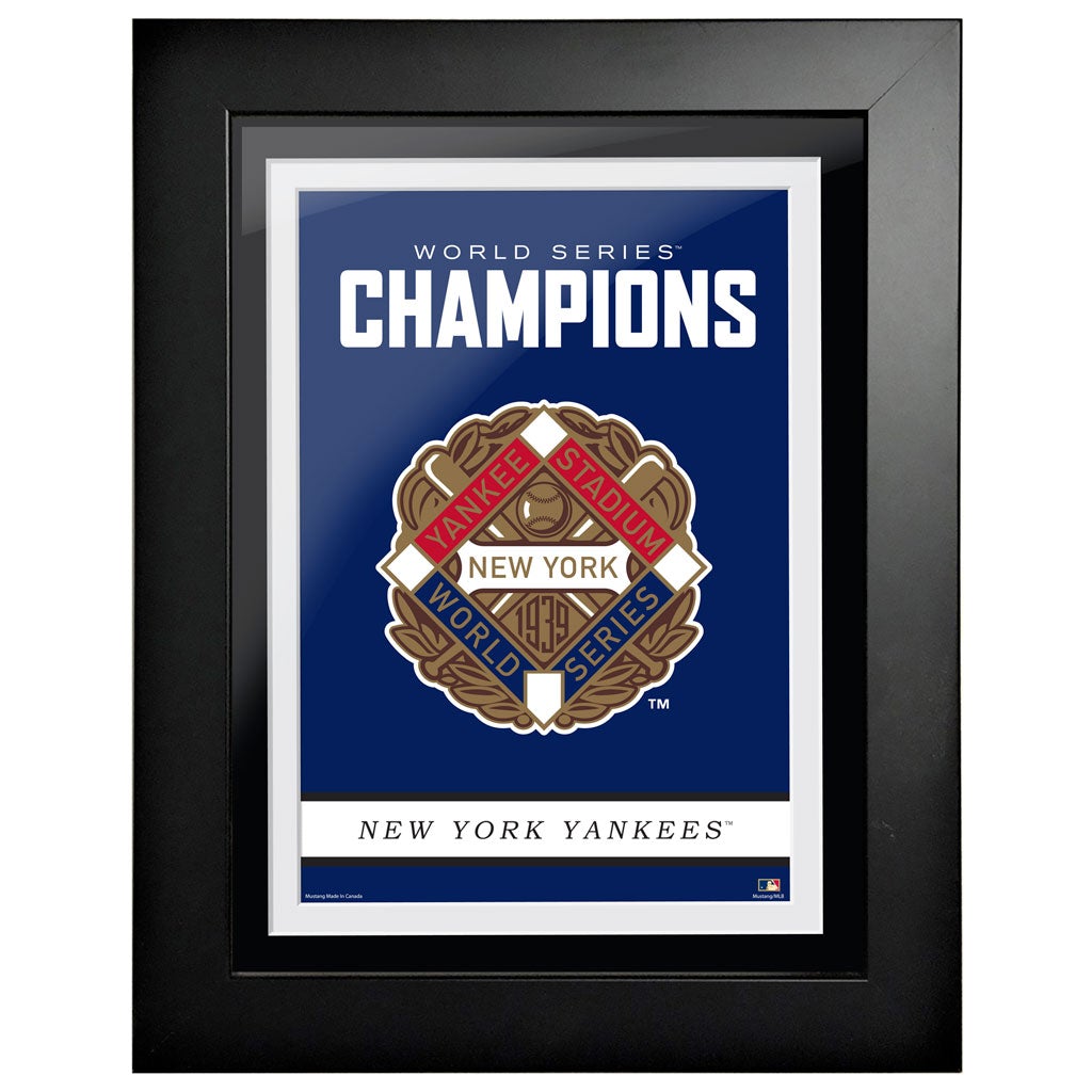New York Yankees Cooperstown World Series Logo 1939 12x16 Framed Art