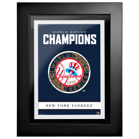 New York Yankees Cooperstown World Series Logo 1949 12x16 Framed Art