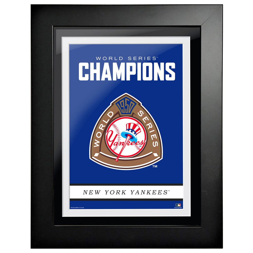 New York Yankees Cooperstown World Series Logo 1950 12x16 Framed Art