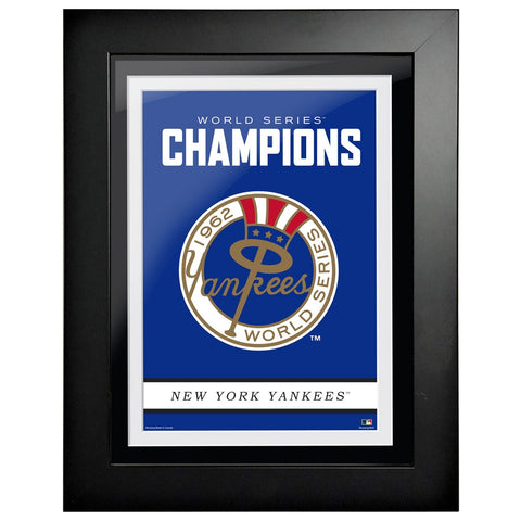 New York Yankees Cooperstown World Series Logo 1962 12x16 Framed Art