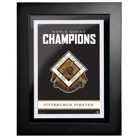 Pittsburgh Pirates Cooperstown World Series Logo 1960 12x16 Framed Art