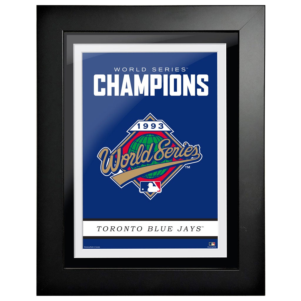 Toronto Blue Jays Cooperstown World Series Logo 1993 12x16 Framed Art