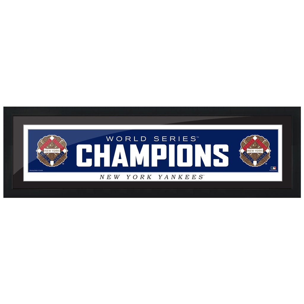 New York Yankees Cooperstown World Series Logo 1939 6x22 Framed Print