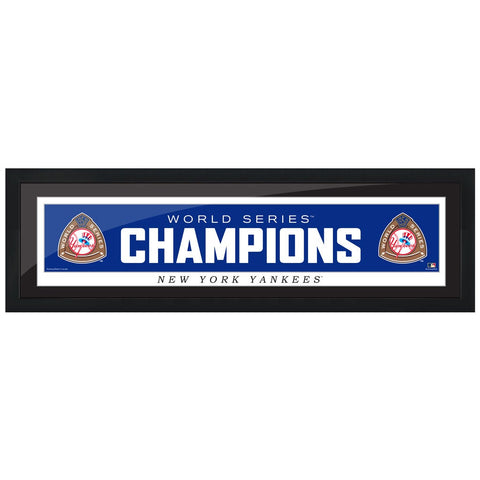 New York Yankees Cooperstown World Series Logo 1950 6x22 Framed Print