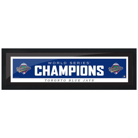 Toronto Blue Jays Cooperstown World Series Logo 1993 6x22 Framed Print