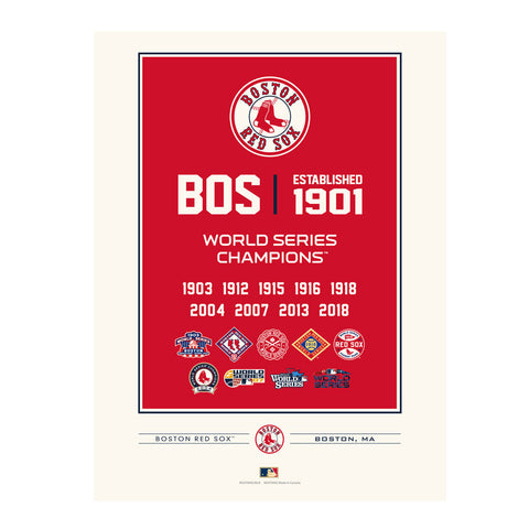 Boston Red Sox 12x16 World Series Empire Print