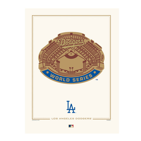 LA Dodgers 1963 World Series 12x16 Print