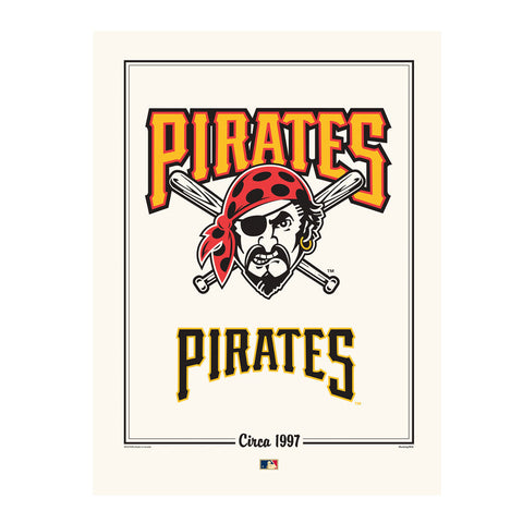 Pittsburgh Pirates 12x16 Cooperstown Logo Print- 1997