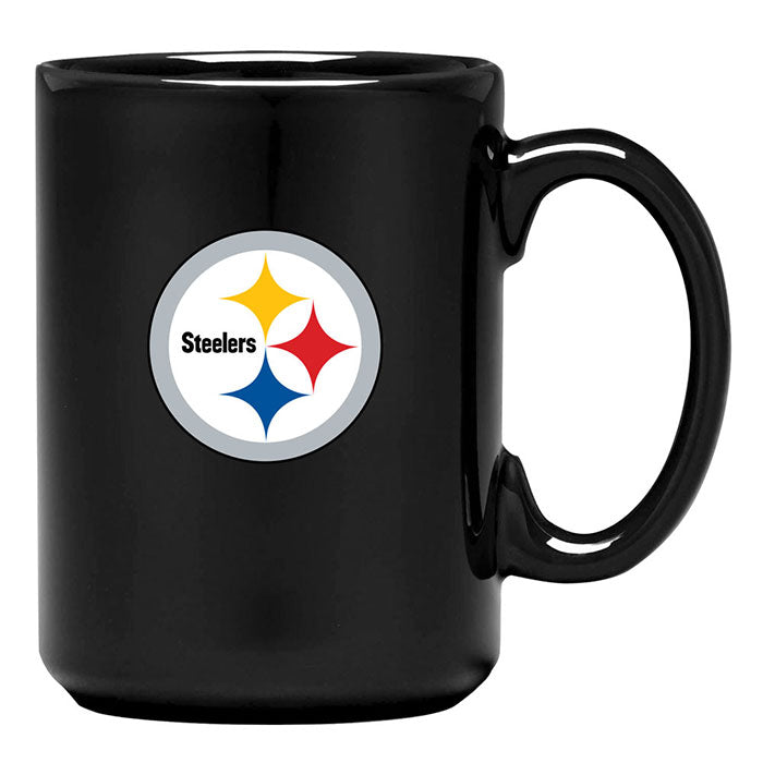 Pittsburgh Steelers El Grande Black Ceramic Mug