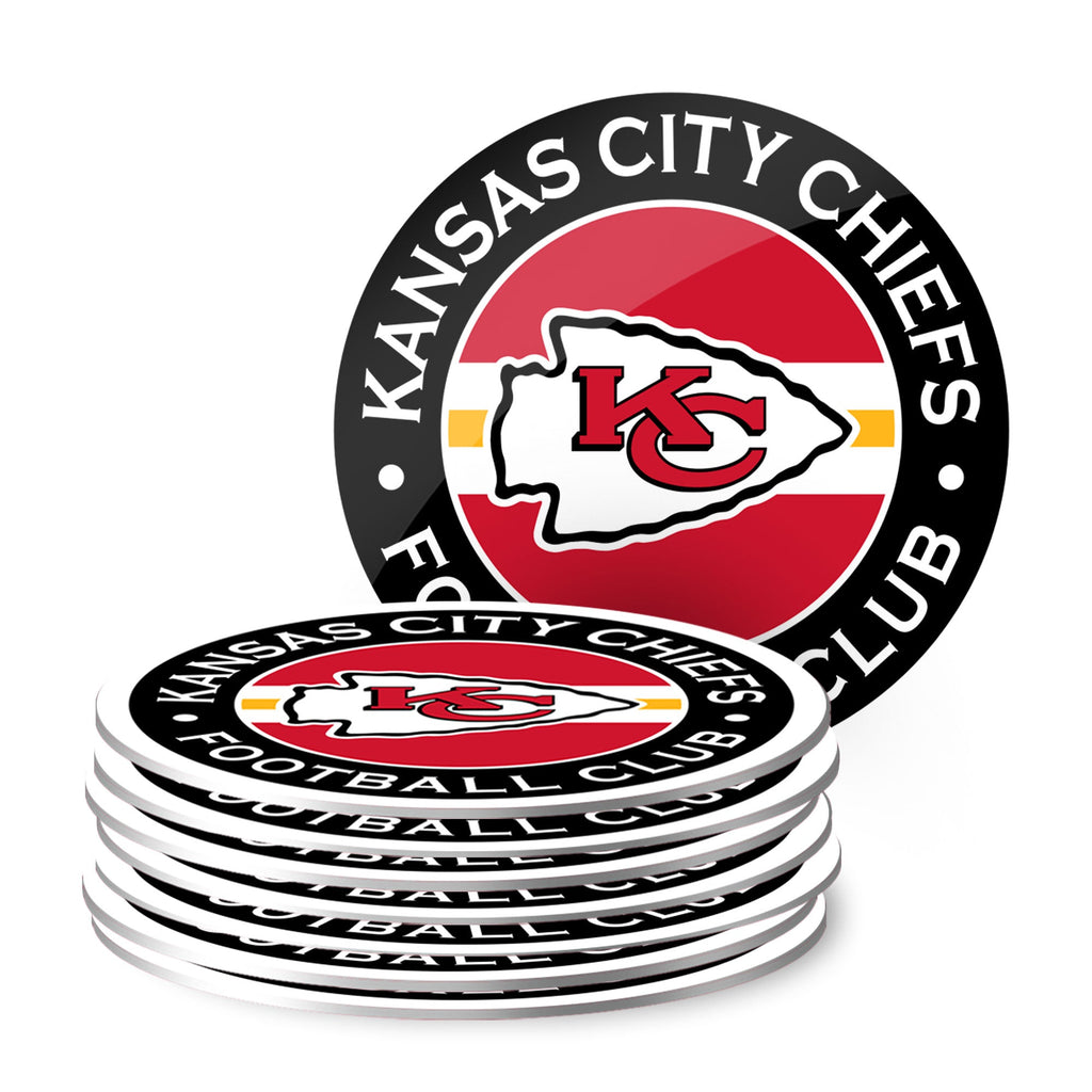 Kansas City Chiefs Eight Pack Coaster Set