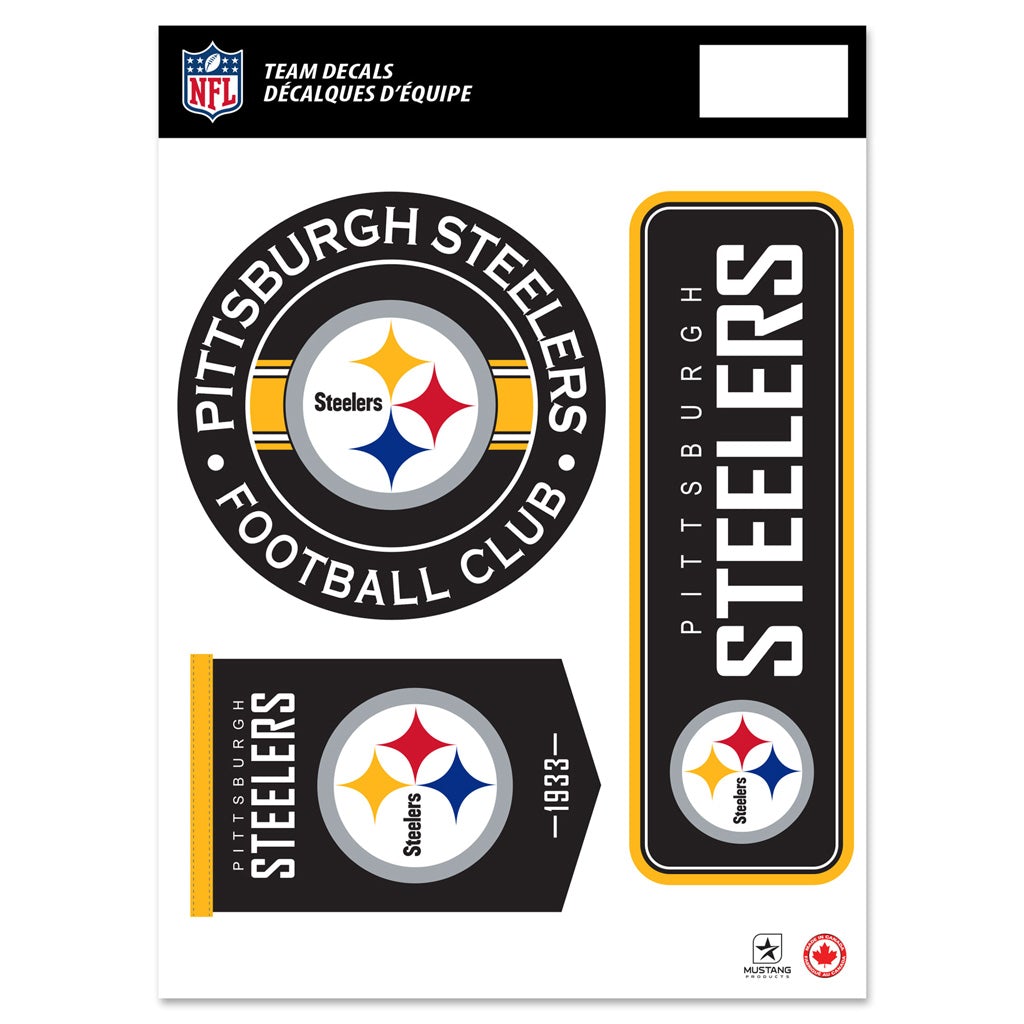 Pittsburgh Steelers Fan Decal Set - 8
