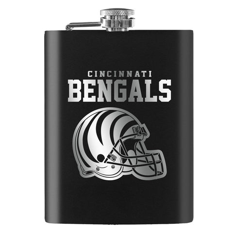 Cincinnati Bengals Laser Etched 8oz Flask