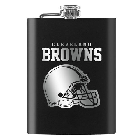 Cleveland Browns Laser Etched 8oz Flask