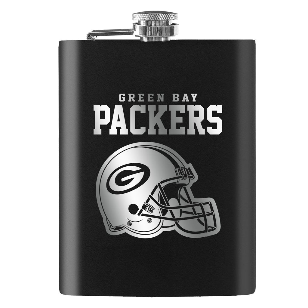 Green Bay Packers Laser Etched 8oz Flask