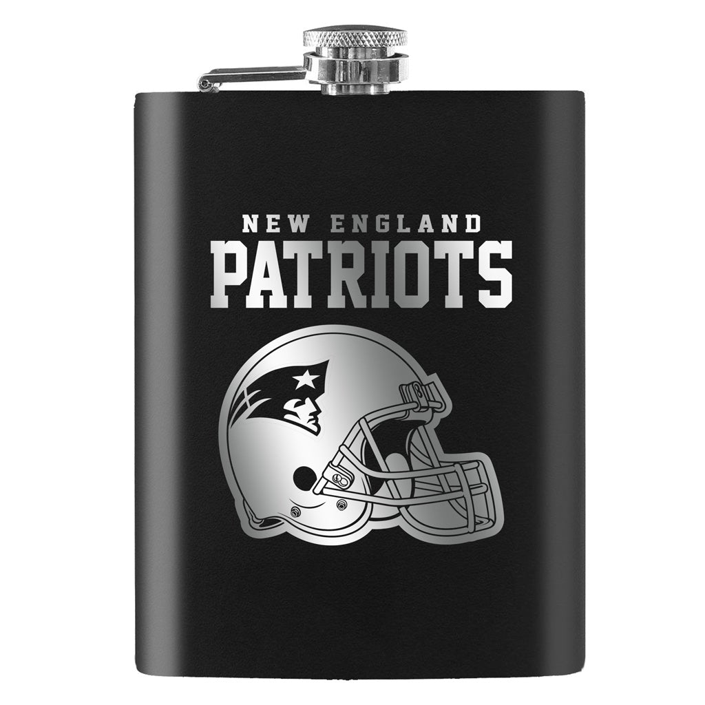 New England Patriots Laser Etched 8oz Flask