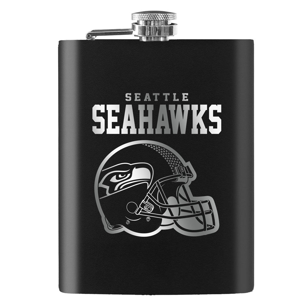 Seattle Seahawks Laser Etched 8oz Flask