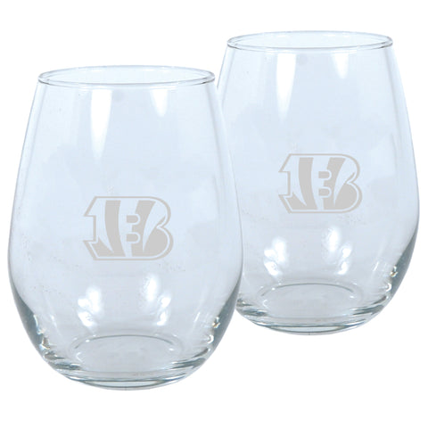 Cincinnati Benglas Stemless Wine Glass Set