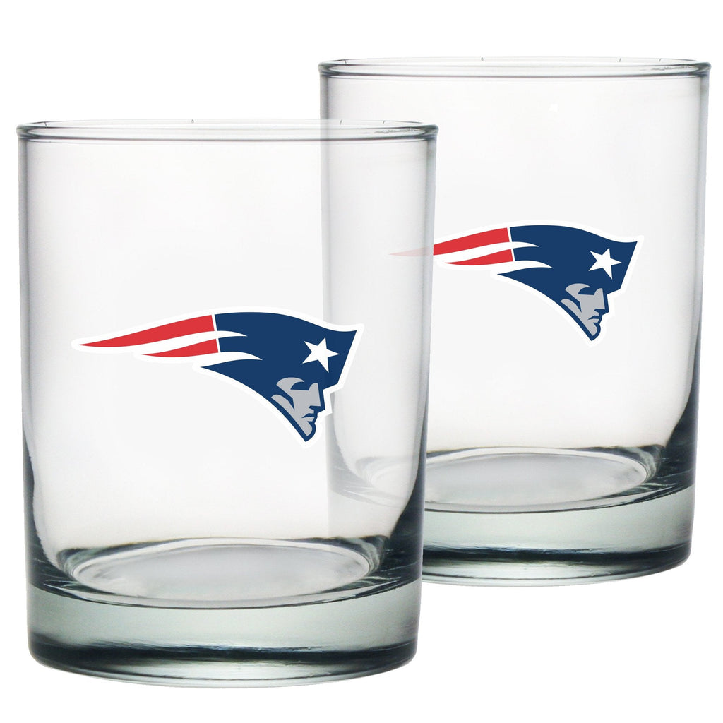 New England Patriots Rocks Glass Set
