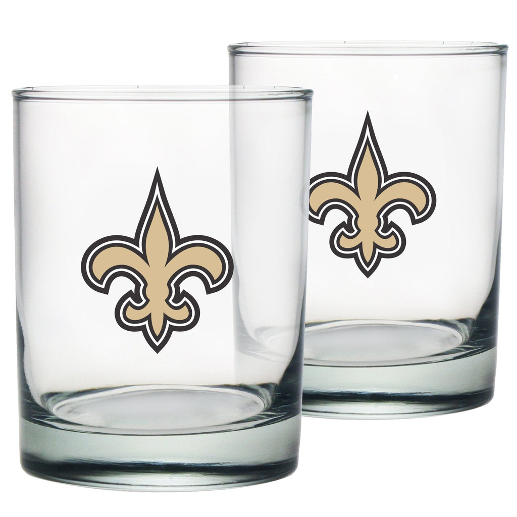 New Orleans Saints Rocks Glass Set