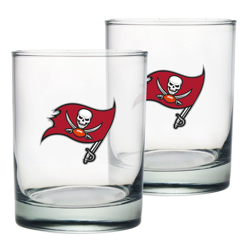 Tampa Bay Buccaneers 2pk Rock Glasses