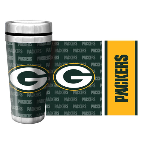 Green Bay Packers 16oz Full Wrap Wallpaper Travel Mug