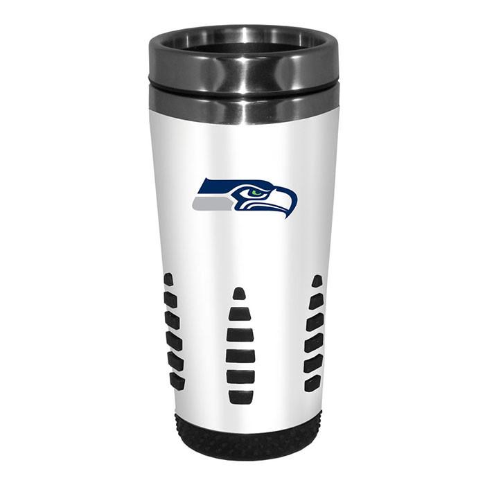 Seattle Seahawks White Huntsville Travel Mug