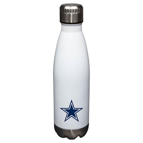 17oz White Dallas Cowboys Glacier Water Bottle