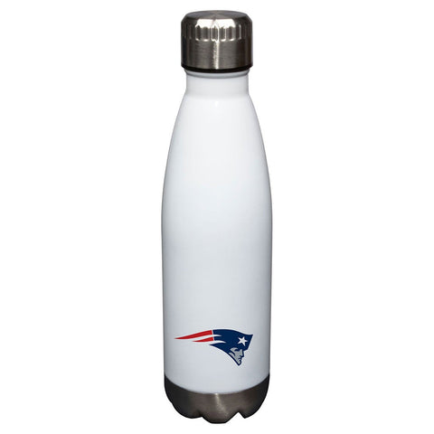 17oz White New England Patriots Glacier Water Bottle