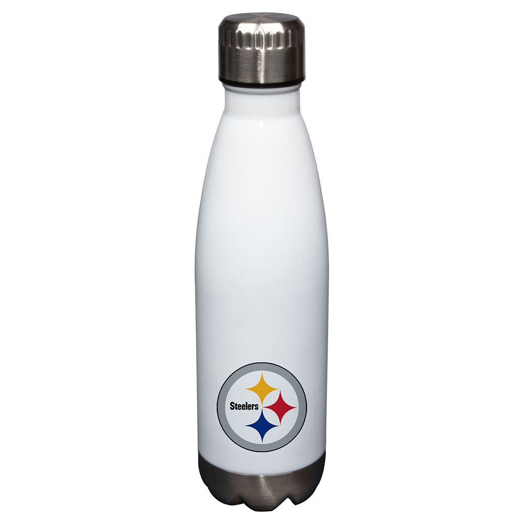 17oz White Pittsburgh Steelers Glacier Water Bottle