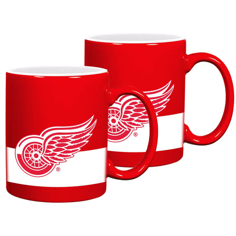 Detroit Red Wings Striped Ceramic Mug Set
