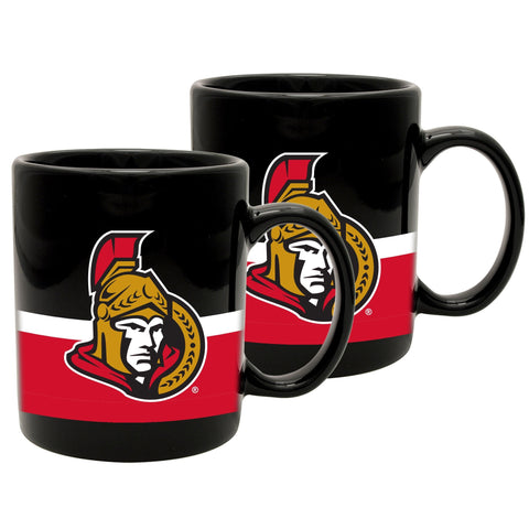 Ottawa Senators Striped Ceramic Mug Set