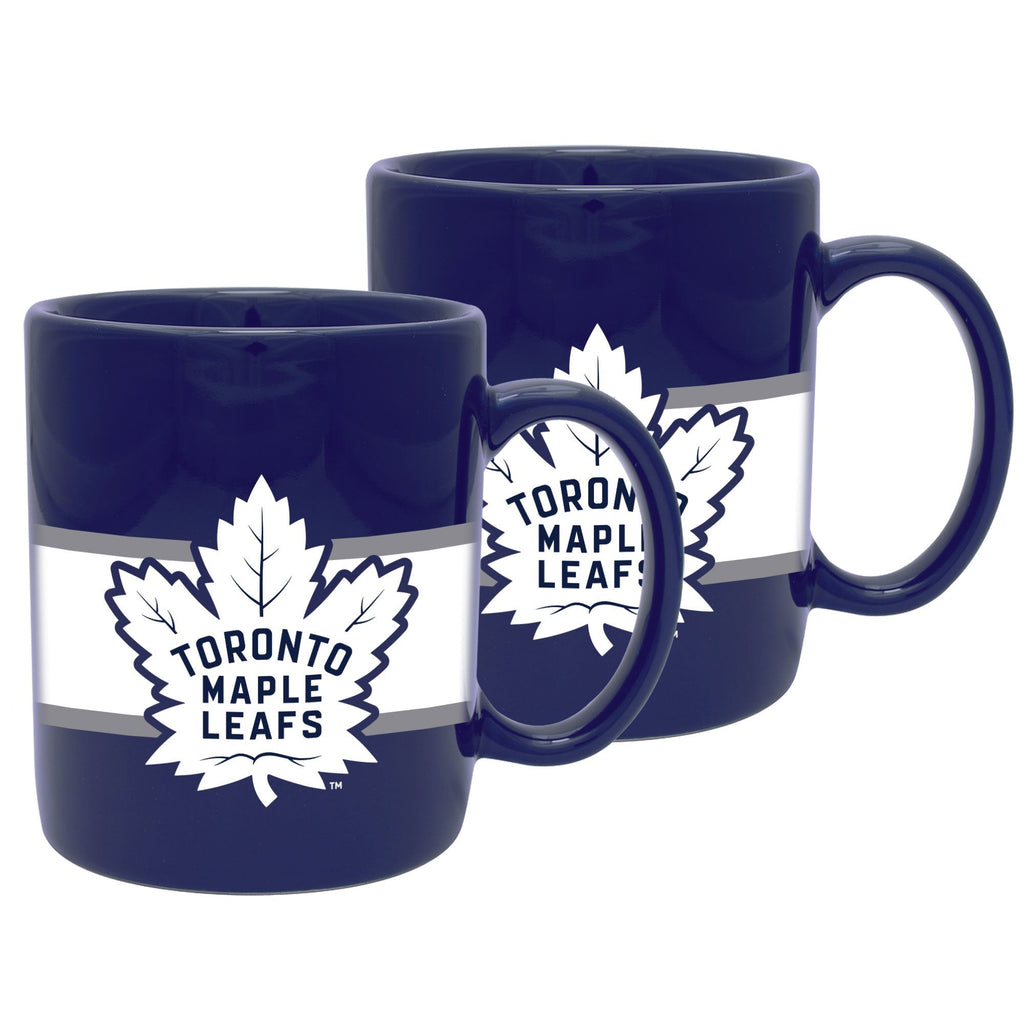 Toronto Maple Leafs Striped Ceramic Mug Set