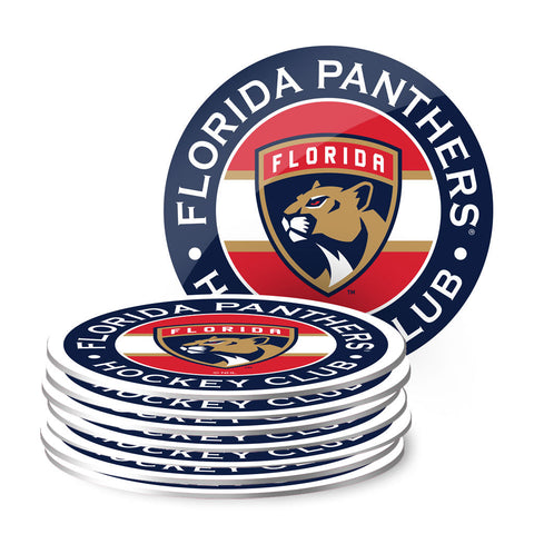 Florida Panthers 8pk Coaster Stripe Design Set