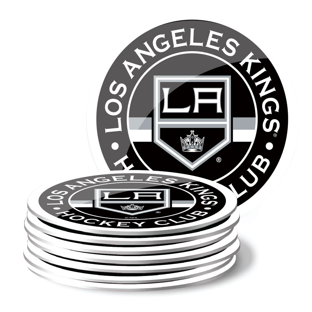 Los Angeles Kings 8pk Coaster Stripe Design Set