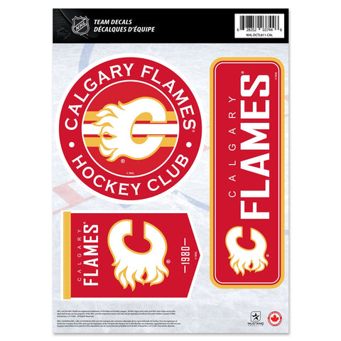 Calgary Flames Fan Decal Set - 8