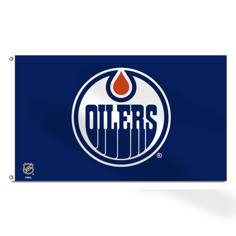 Edmonton Oilers 3' x 5' Single Sided Banner Flag