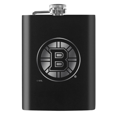 Boston Bruins 8oz Laser Etched Flask